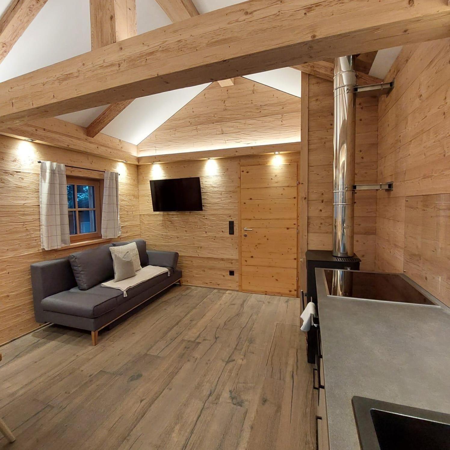 Huette Neuhaus Villa Annaberg im Lammertal Luaran gambar