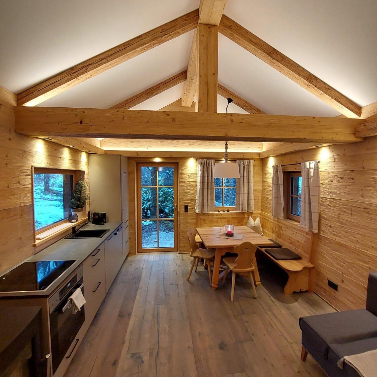 Huette Neuhaus Villa Annaberg im Lammertal Luaran gambar