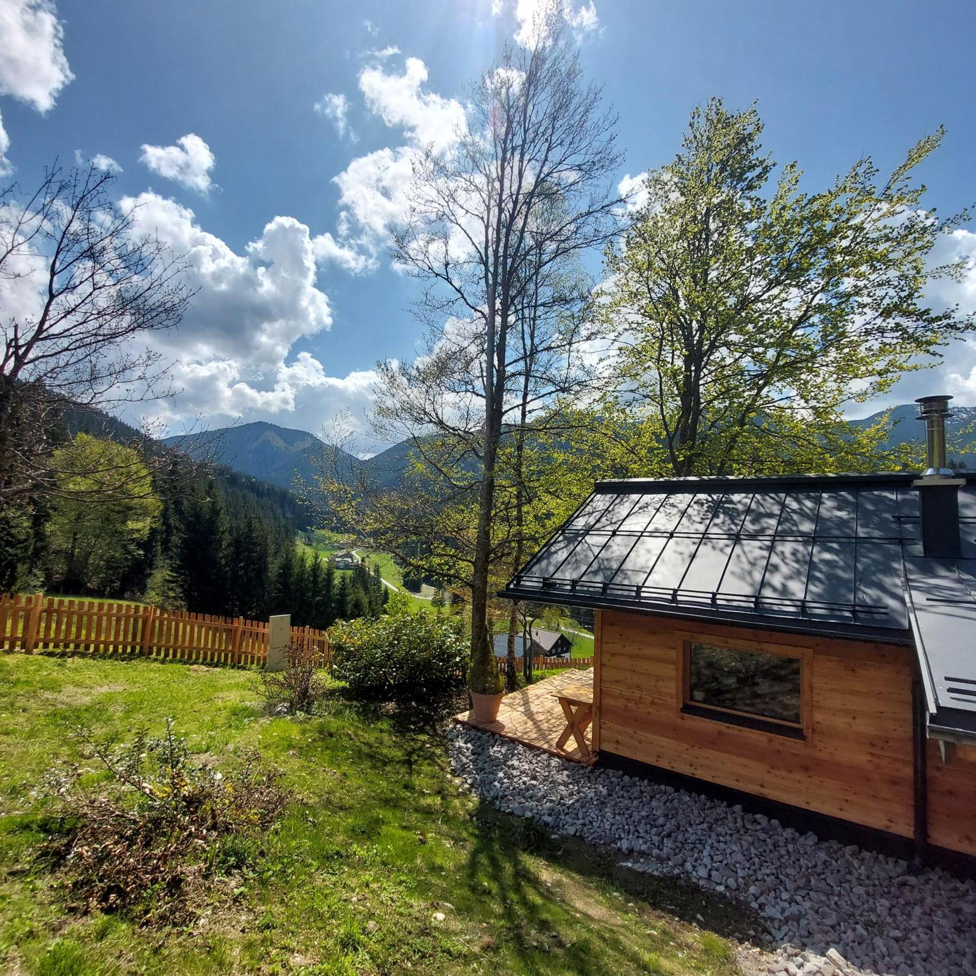 Huette Neuhaus Villa Annaberg im Lammertal Luaran gambar