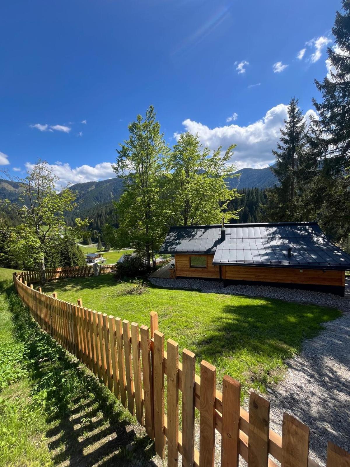 Huette Neuhaus Villa Annaberg im Lammertal Luaran gambar