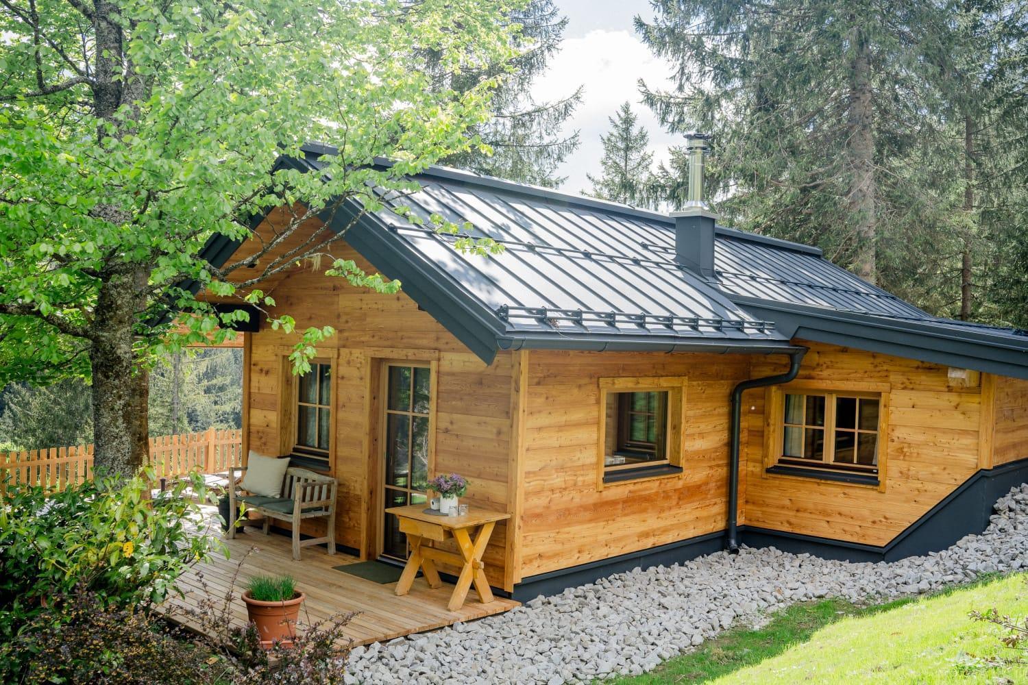 Huette Neuhaus Villa Annaberg im Lammertal Luaran gambar